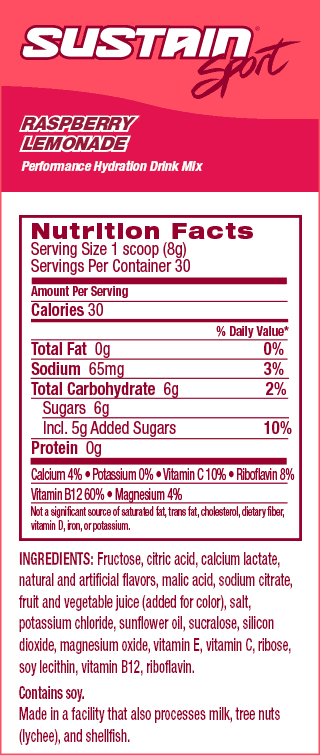 Sustain® Sport: Raspberry Lemonade