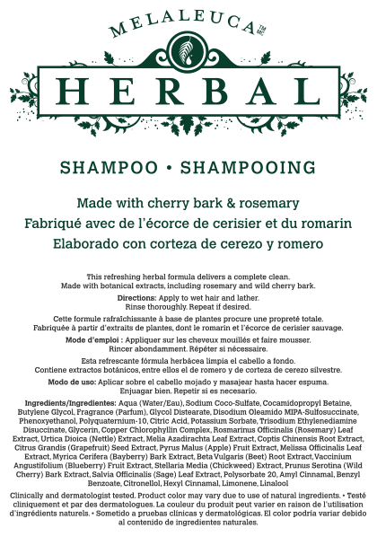 Melaleuca® Herbal Shampoo Family Size (Pump not included)