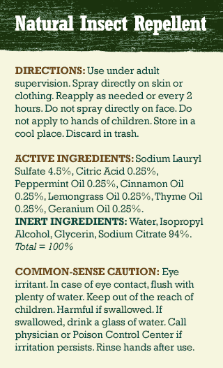 Natural Insect Repellent (Pump not included)