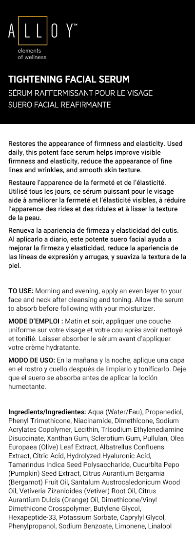 Suero facial reafirmante Alloy