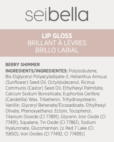 Brillo labial Sei Bella: Berry Shimmer