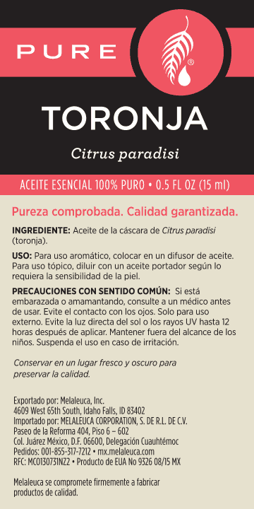 Aceite esencial de toronja PURE