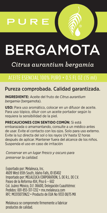 Aceite esencial de bergamota PURE