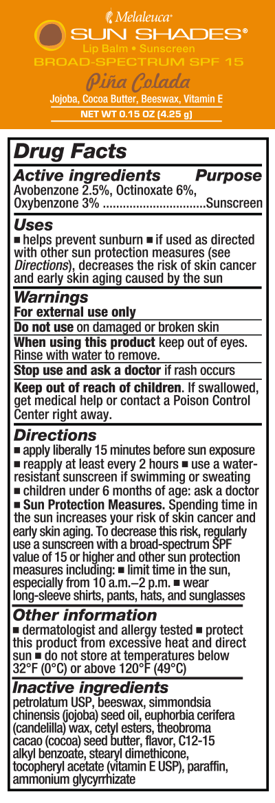 Sun Shades® Lip Balm: Piña Colada