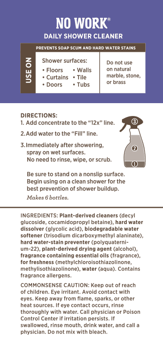 No Work® 12x Daily Shower Cleaner