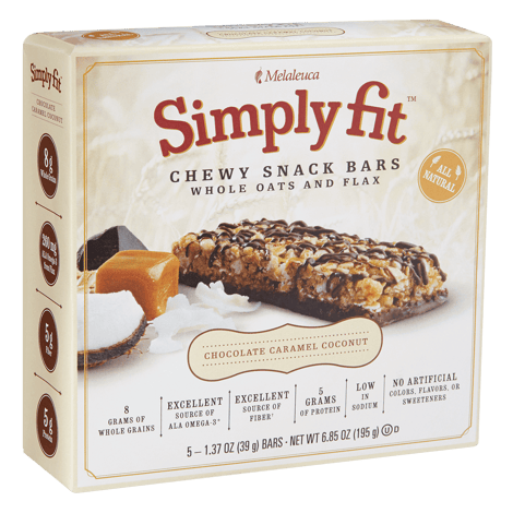 Simply Fit™ Chewy Snack Bars: Chocolate Caramel Coconut
