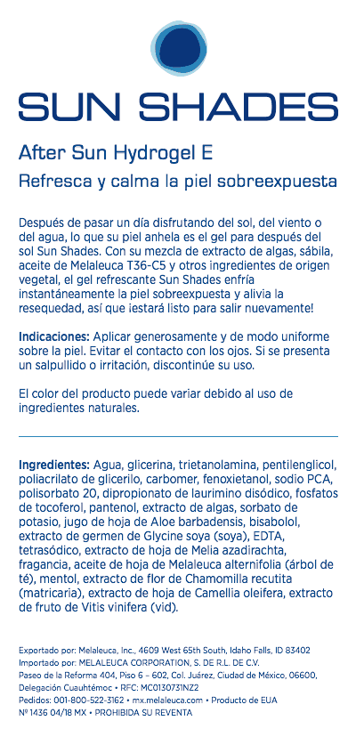 Gel para después del sol Sun Shades®