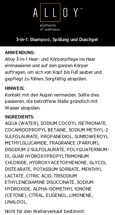 Alloy™ 3-in-1 Shampoo und Duschgel