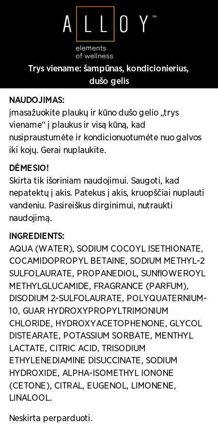 Alloy™ kūno priežiūros pakuotė