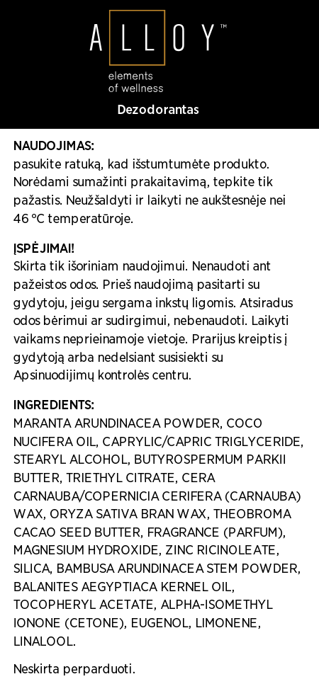 Alloy™ kūno priežiūros pakuotė