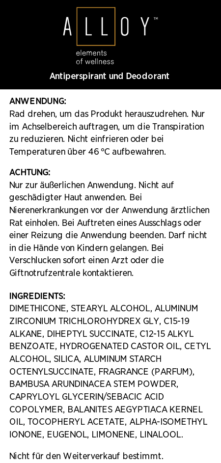 Alloy™ Körperpflege-Paket