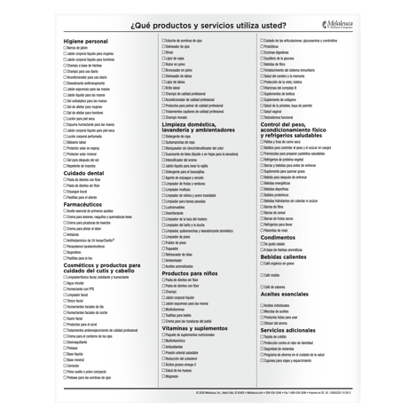 Which Products & Services Form, Spanish