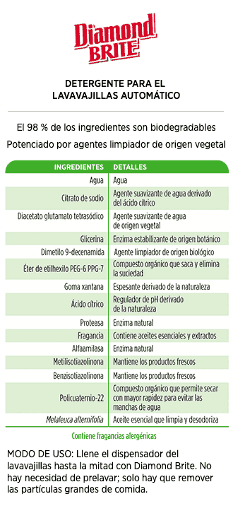 Detergente para el lavavajillas Diamond Brite