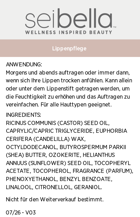 Sei Bella® Lippenpflege