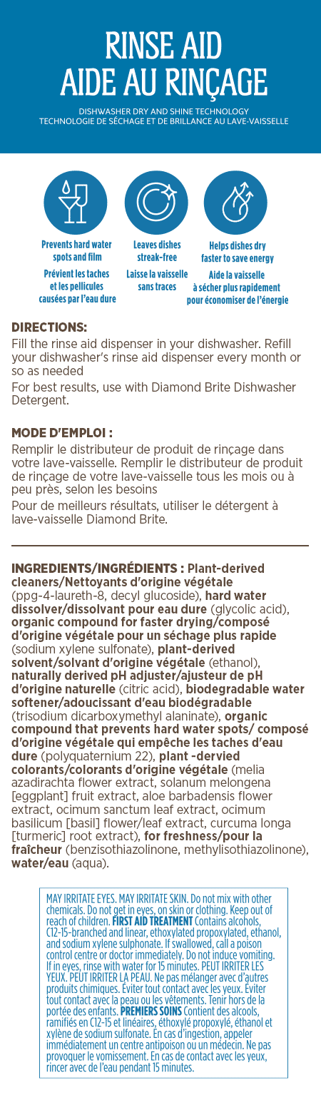 EcoSense Rinse Aid - Dishwasher Rinse and Drying Agent