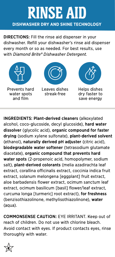 EcoSense Rinse Aid - Dishwasher Rinse and Drying Agent