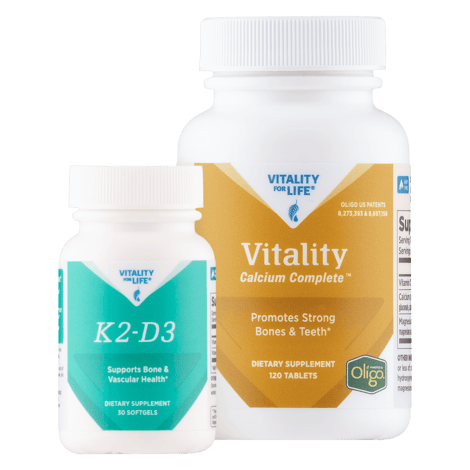 Bone Health Pack with Vitality Calcium Complete and K2-D3