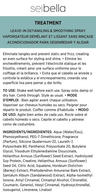 Sei Bella® Leave-in Detangling & Smoothing Spray