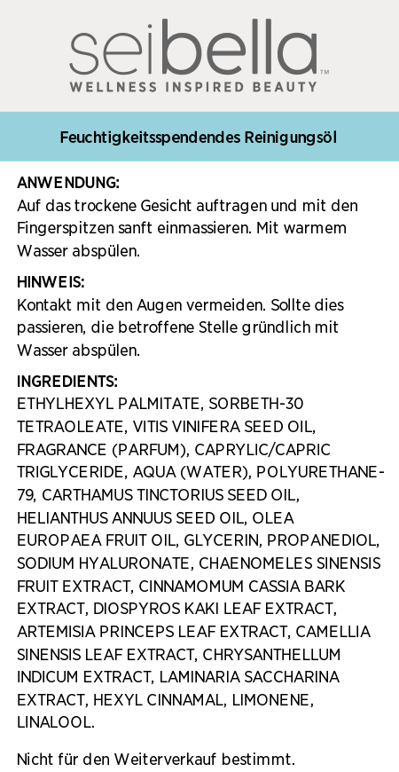 Sei Bella® Deep Marine Reinigungsöl für Tiefenfeuchtigkeit