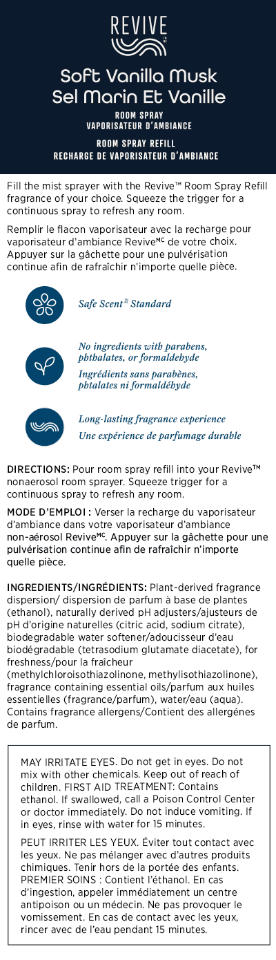 Holiday Revive Room Spray: Soft Vanilla Musk