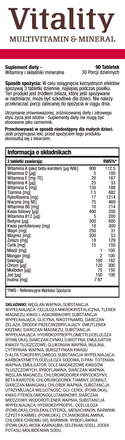 Vitality Podstawowy zestaw suplementów™