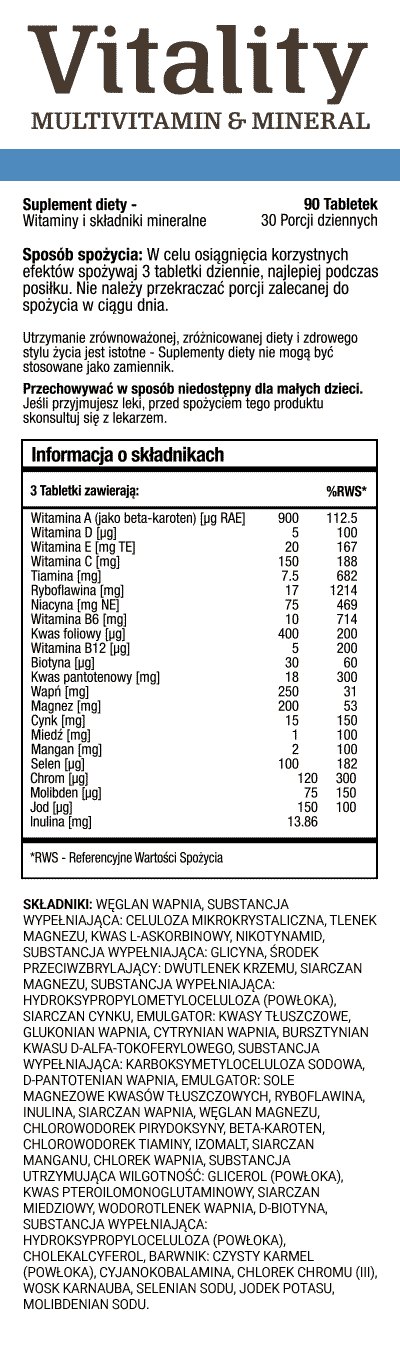 Vitality Podstawowy zestaw suplementów™