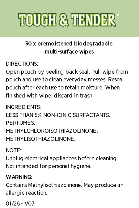 Tough & Tender Multi-Surface Wipes