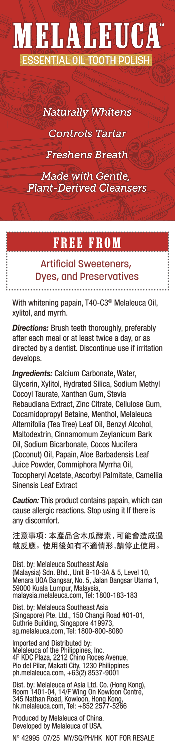 Melaleuca™ Essential Oil Tooth Polish – Cinnamon