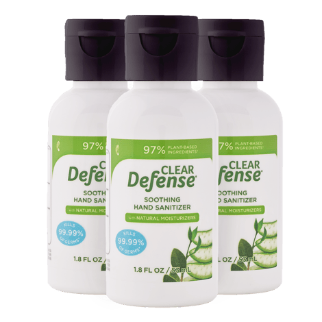 Clear Defense® Hand Sanitiser 3-Pack