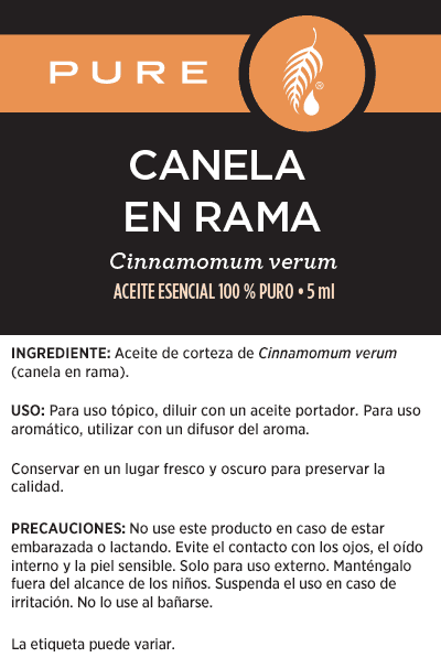 Aceite esencial de canela en rama Pure