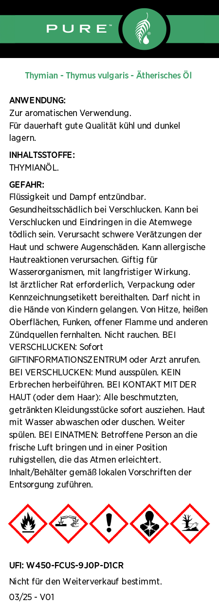 PURE™ Thymian - Ätherisches Öl