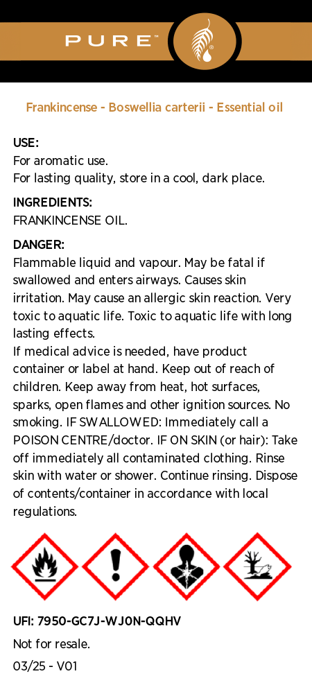 PURE™ Frankincense Essential Oil