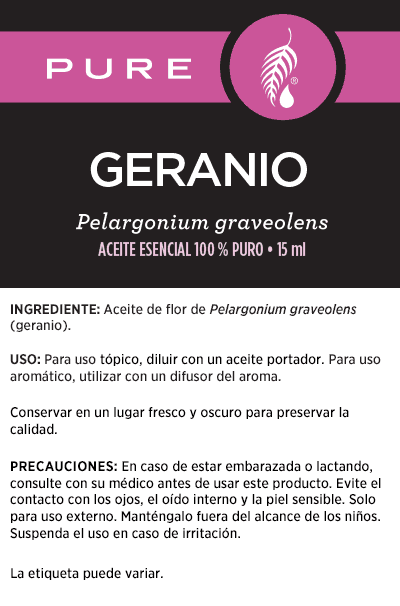 Aceite esencial de geranio Pure