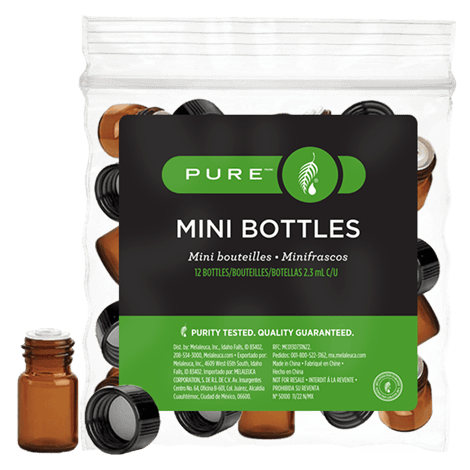 12 frasquitos para aceites esenciales PURE