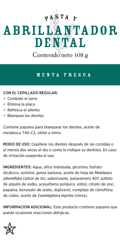 Pasta dental Classic menta fresca sin flúor