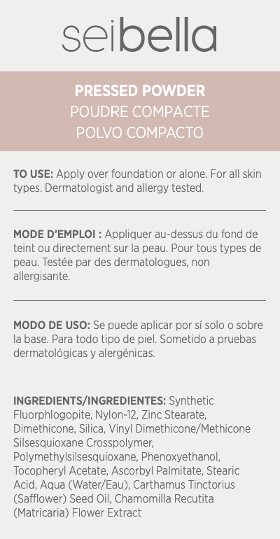 Repuesto de polvo compacto Sei Bella®: Translúcido