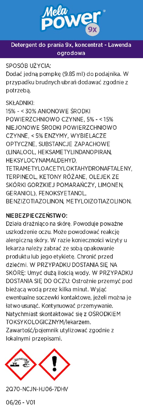 MelaPower® Detergent do prania 9x skoncentrowany - Lawenda ogrodowa