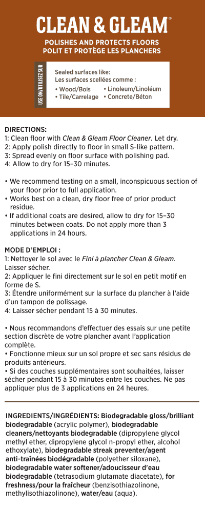 Clean & Gleam™ Floor Polish