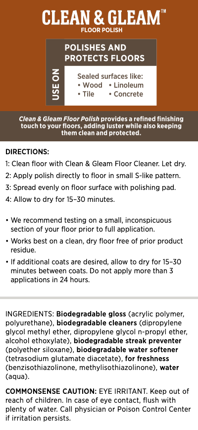 Clean & Gleam™ Floor Polish