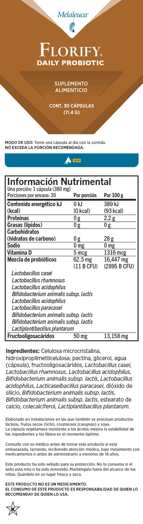 Probiótico diario Florify®