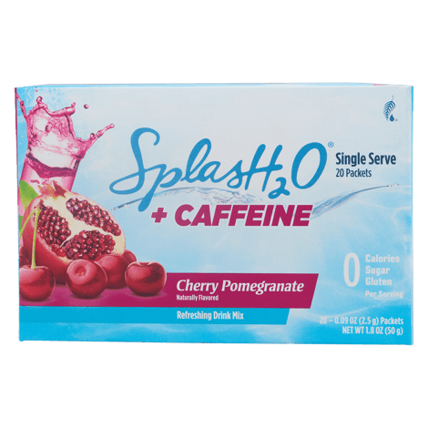 SplasH2O® Single Serve: Cherry Pomegranate + Caffeine