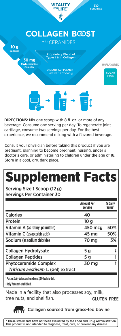 Vitality for Life Collagen Boost With Ceramides