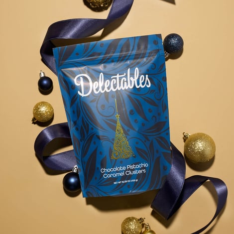 Holiday Delectables® Dark Chocolate Pistachio Caramel Clusters