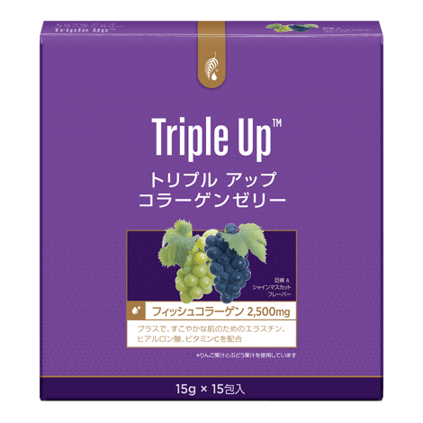 トリプル アップ コラーゲンゼリー 2500+ 巨峰 ＆ シャインマスカット