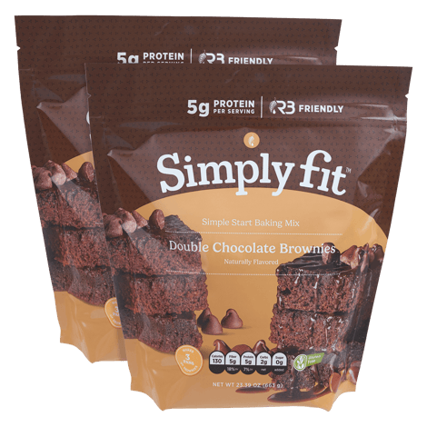 Simply Fit™ Simple Start Baking Mix: Double Chocolate Brownies 2 - Pack