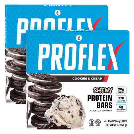 Proflex Chewy Protein Bar: Cookies and Cream 2-Pack