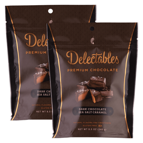 Delectables Dark Chocolate Salted Caramels 2-Pack  