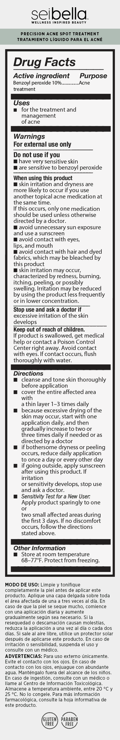 Sei Bella Clarity Clear Skin Solutions Precision Acne Spot Treatment  