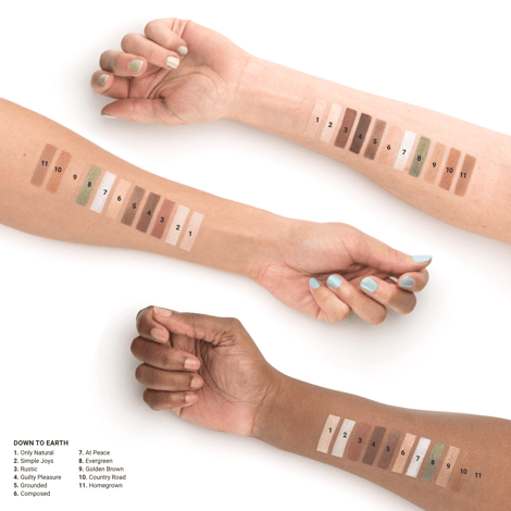 Estuche de sombras de ojos Sei Bella: Down to Earth