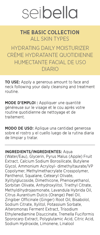 Sei Bella The Basic Collection Hydrating Daily Moisturizer